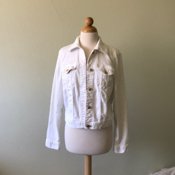 Michael Kors Jackets & Blazers - Michael Kors White Jean jacket Medium